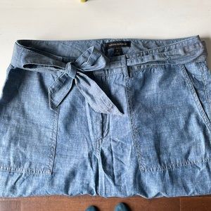 Banana Republic wide leg chambray pants, Sz 10